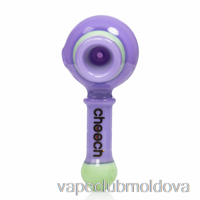 Vape Mod Cheech Sticla Dual Spoon Pipe Violet / Verde